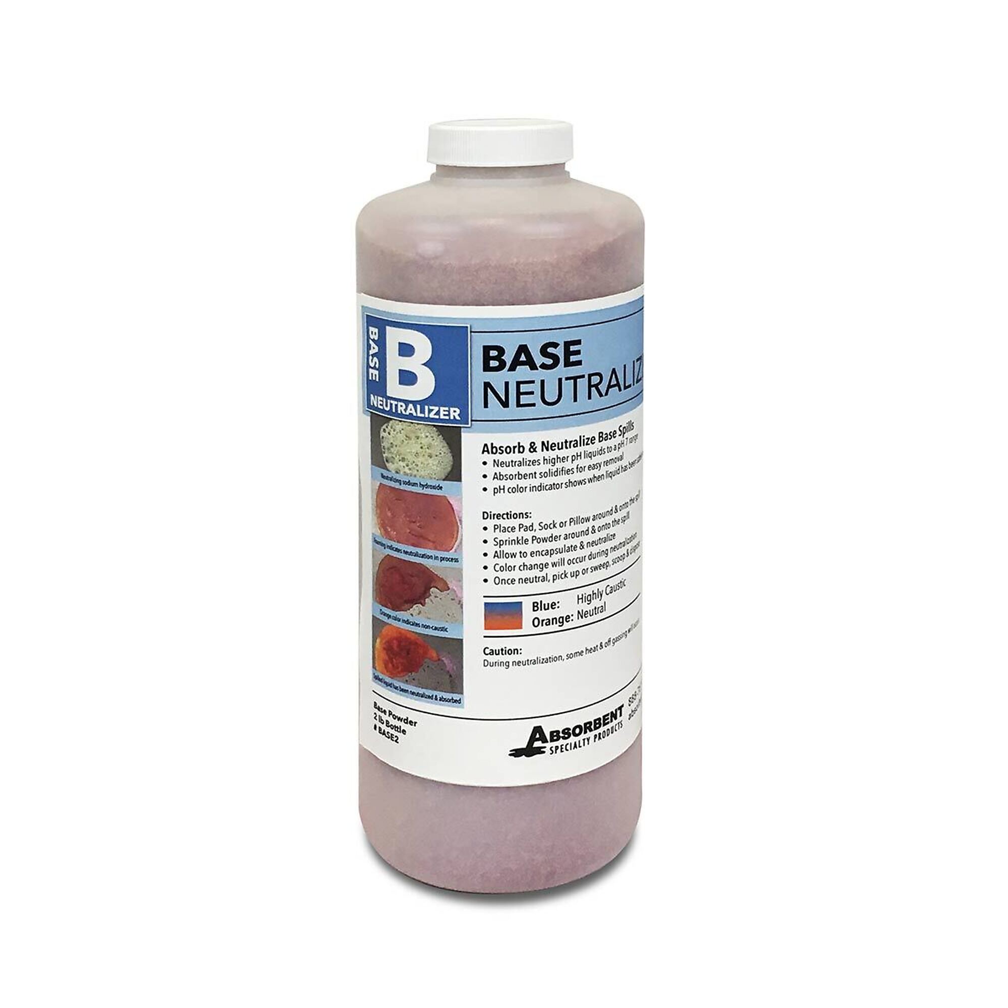 Quick Dam Absorbent Specialty Products Base Neutralizer — 2lb. Bottle, 10 Pk, Model# BASE2-10